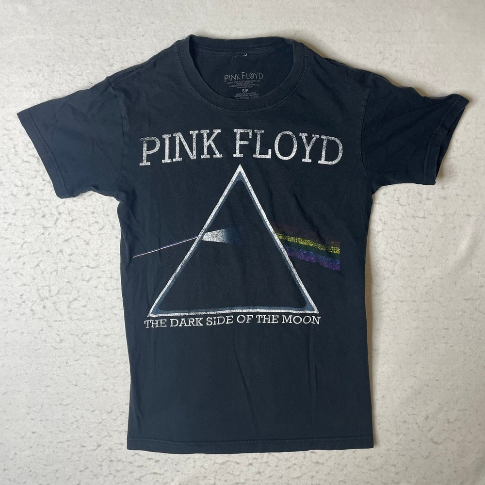 Pink Floyd The Dark Side of the Moon Prism Graphic‎ T Shirt Black Size S